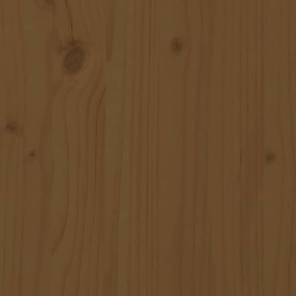 Armario de escritorio de madera de pino marrón miel 40x50x75 cm