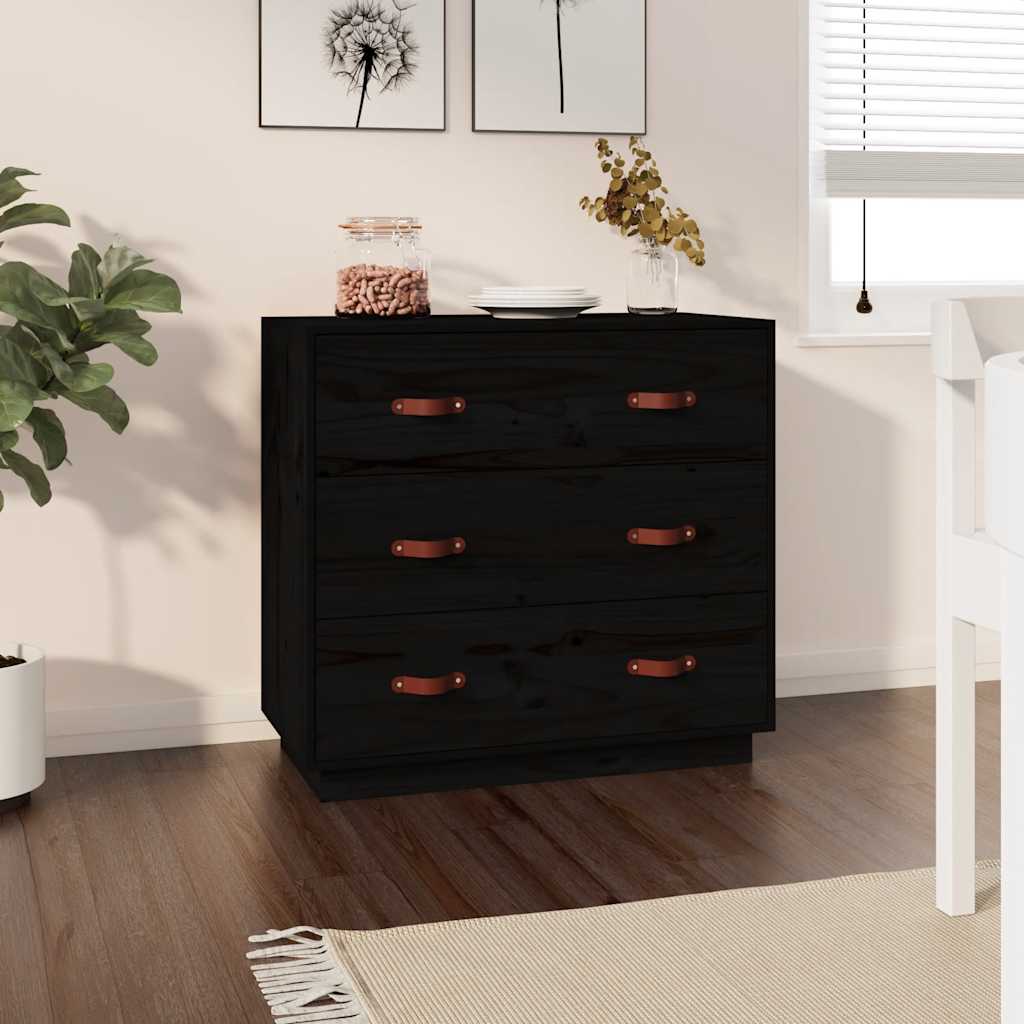 Aparador de madera maciza de pino 65,5x40x75 cm
