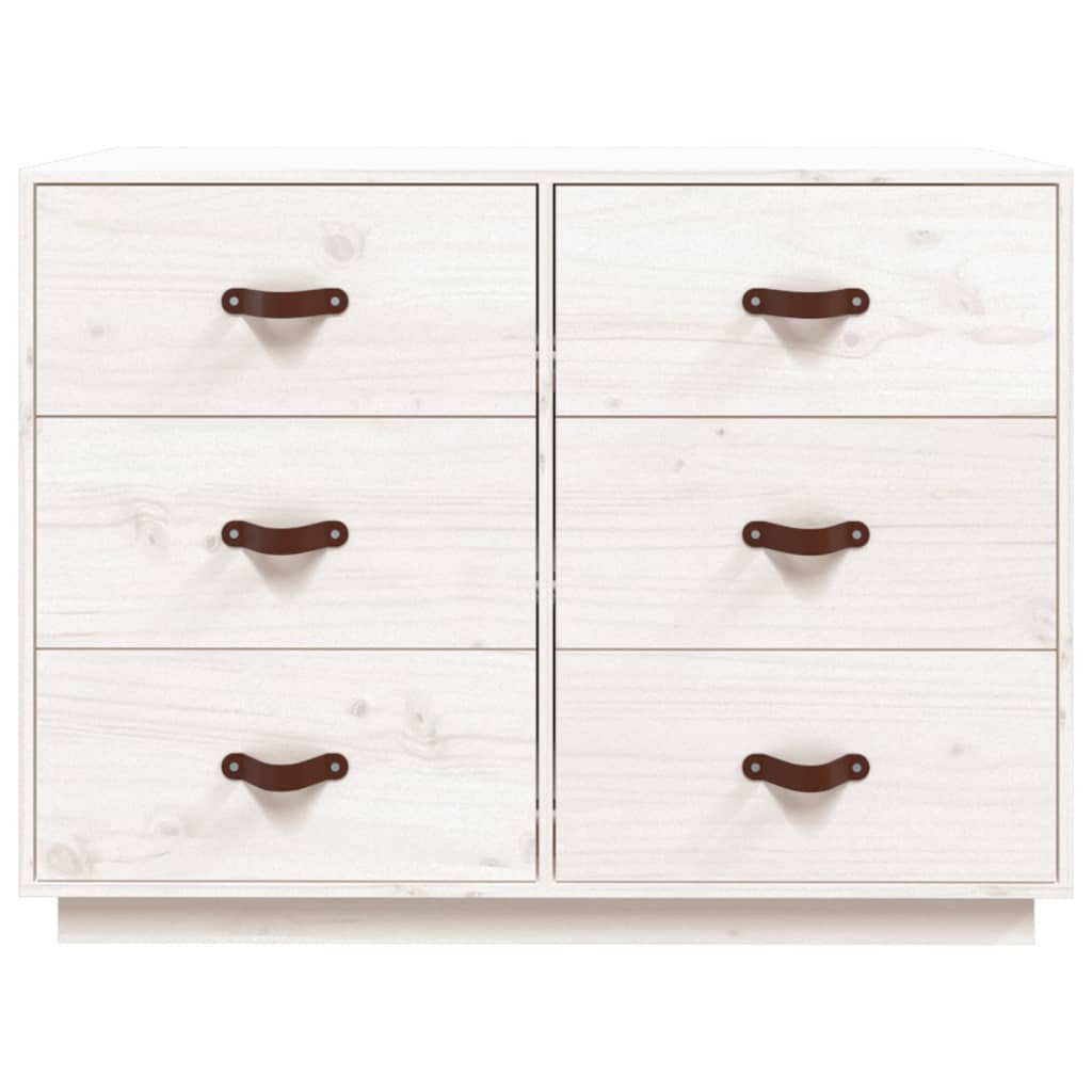 Aparador madera maciza de pino blanco 100x40x75 cm