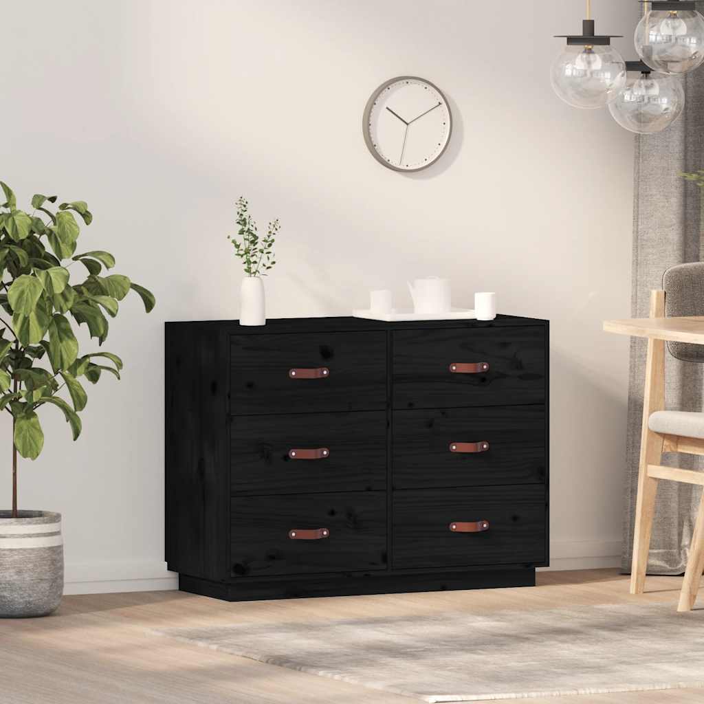 Aparador madera maciza de pino blanco 100x40x75 cm