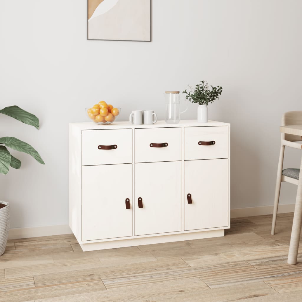 Aparador de madera maciza de pino 34x40x75 cm