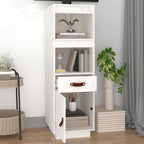 Aparador alto madera maciza de pino blanco 34x40x108,5 cm