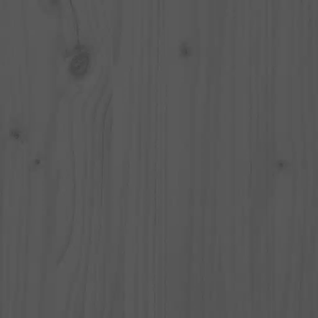Aparador alto de madera maciza de pino gris 34x40x108,5 cm
