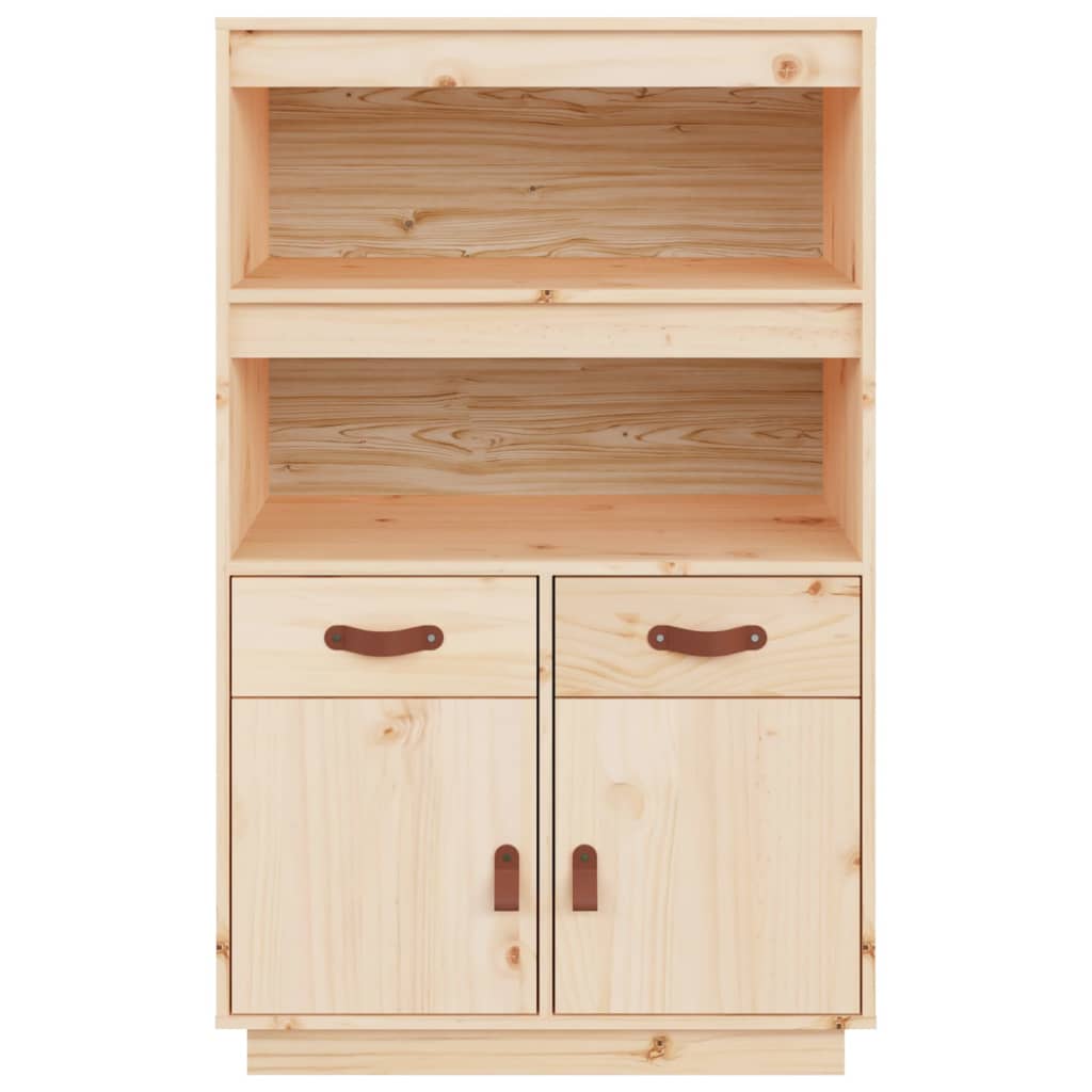 Aparador de madera maciza de pino 67x40x108,5 cm