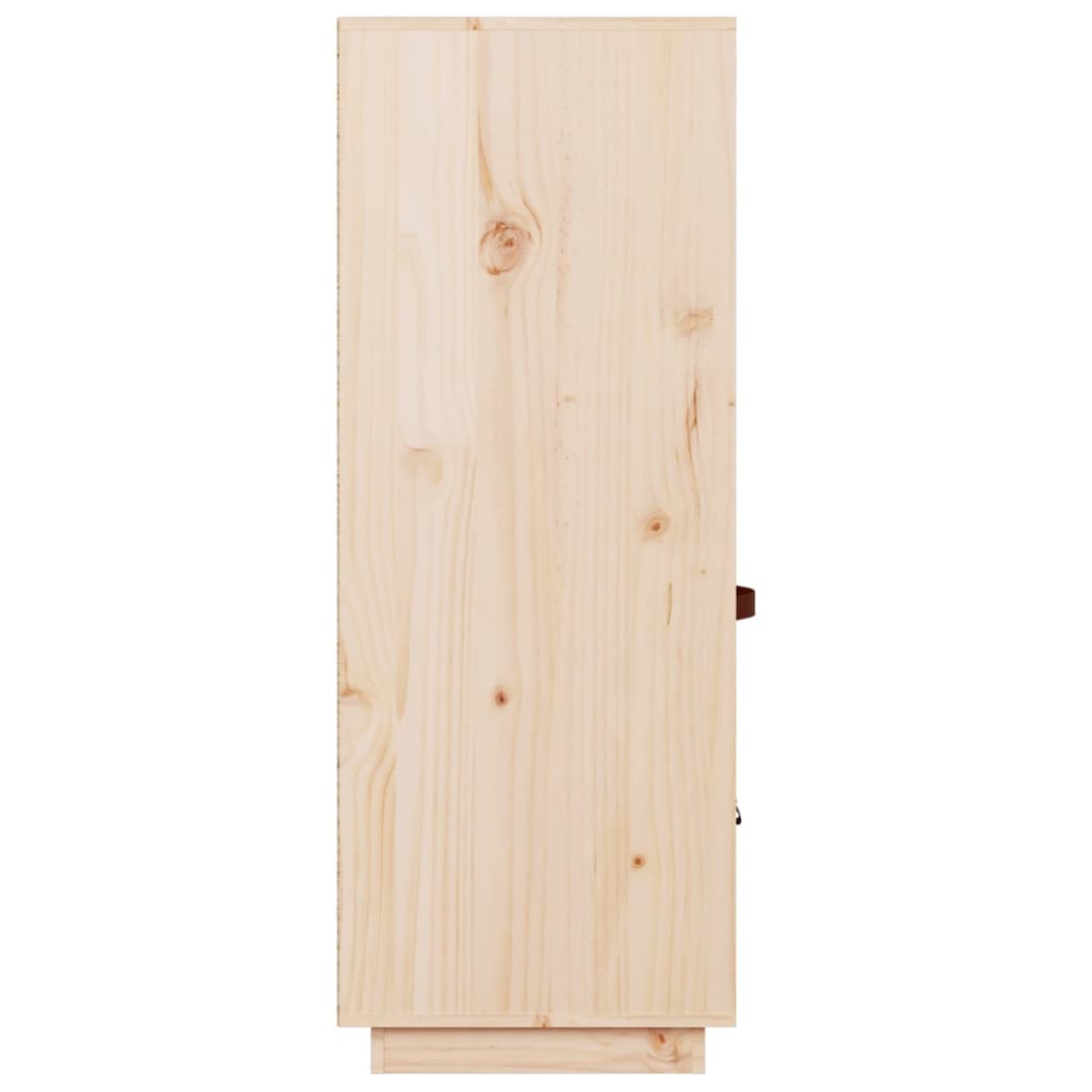 Aparador de madera maciza de pino 67x40x108,5 cm
