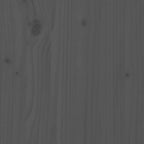 Aparador de madera maciza de pino gris 67x40x108,5 cm