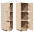 Aparador alto madera maciza de pino 34x40x108,5 cm