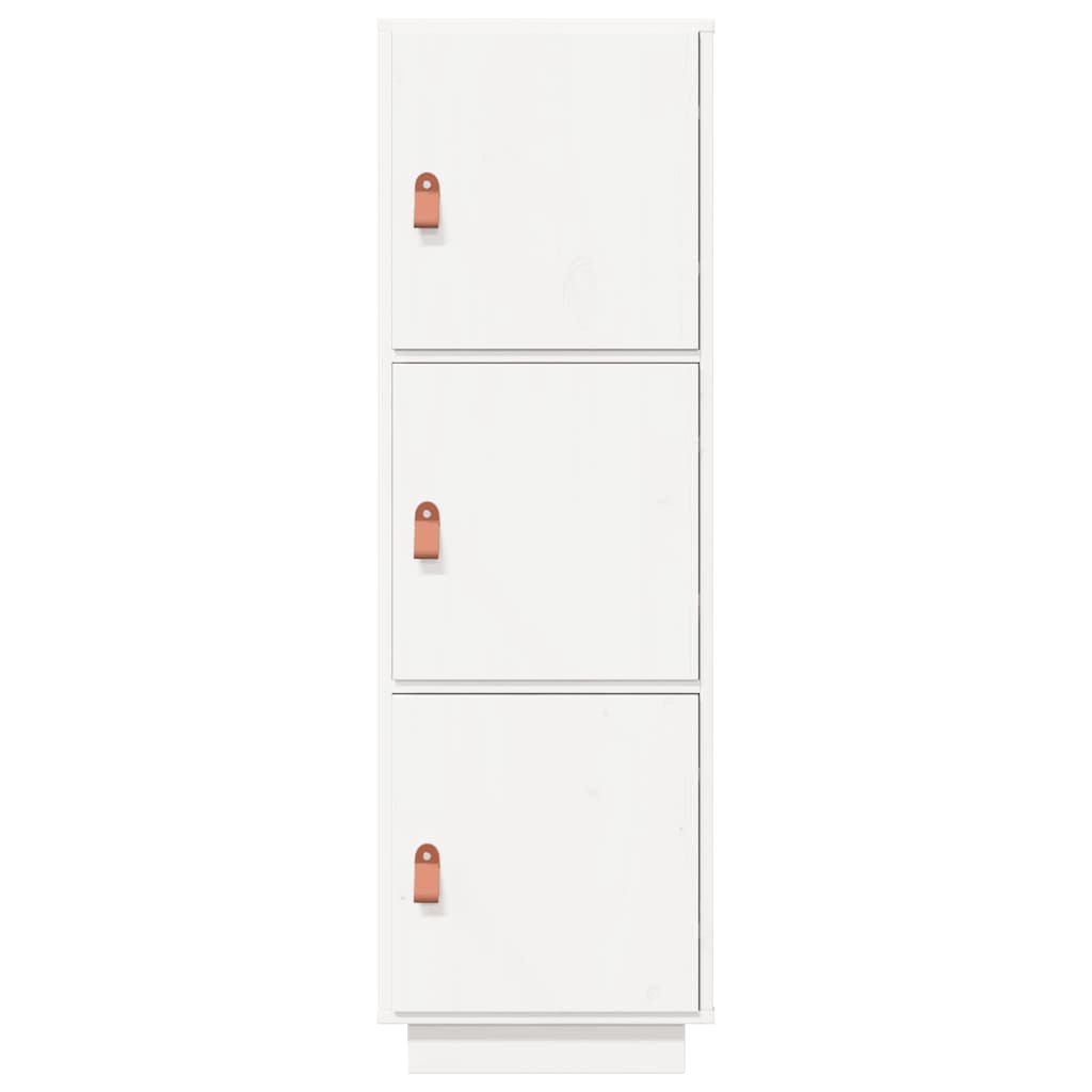 Aparador alto madera maciza de pino blanco 34x40x108,5 cm