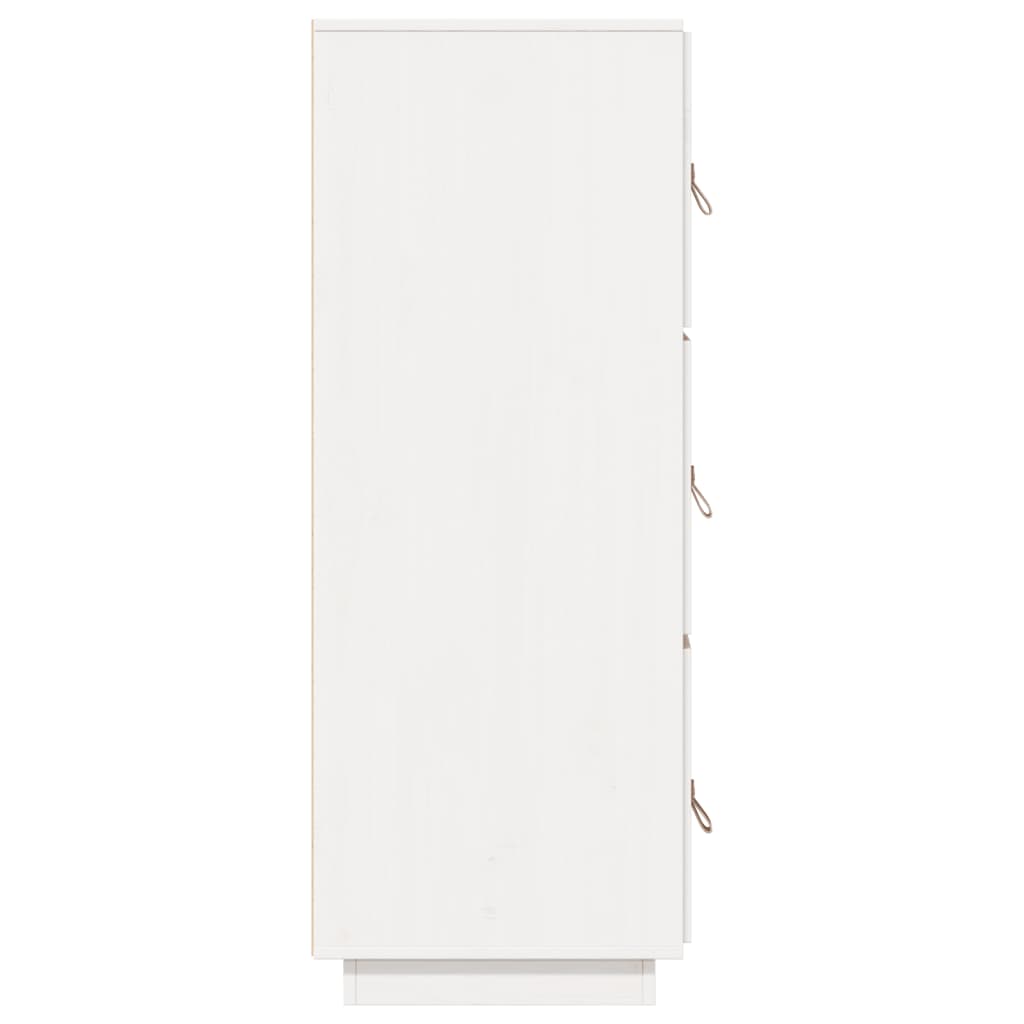 Aparador alto madera maciza de pino blanco 34x40x108,5 cm