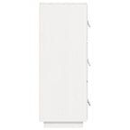 Aparador alto madera maciza de pino blanco 34x40x108,5 cm