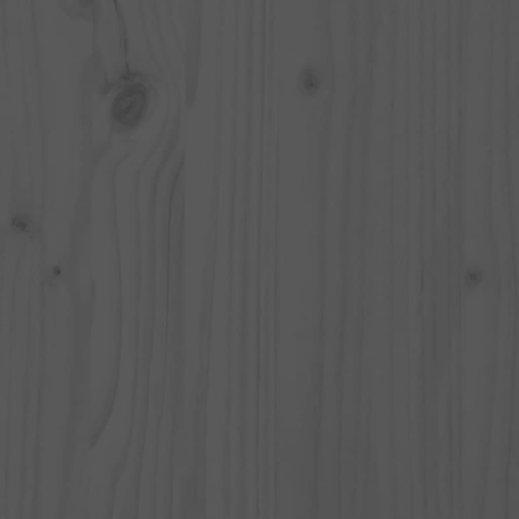 Aparador alto de madera maciza de pino gris 34x40x108,5 cm