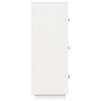 Aparador de madera maciza de pino blanco 67x40x108,5 cm
