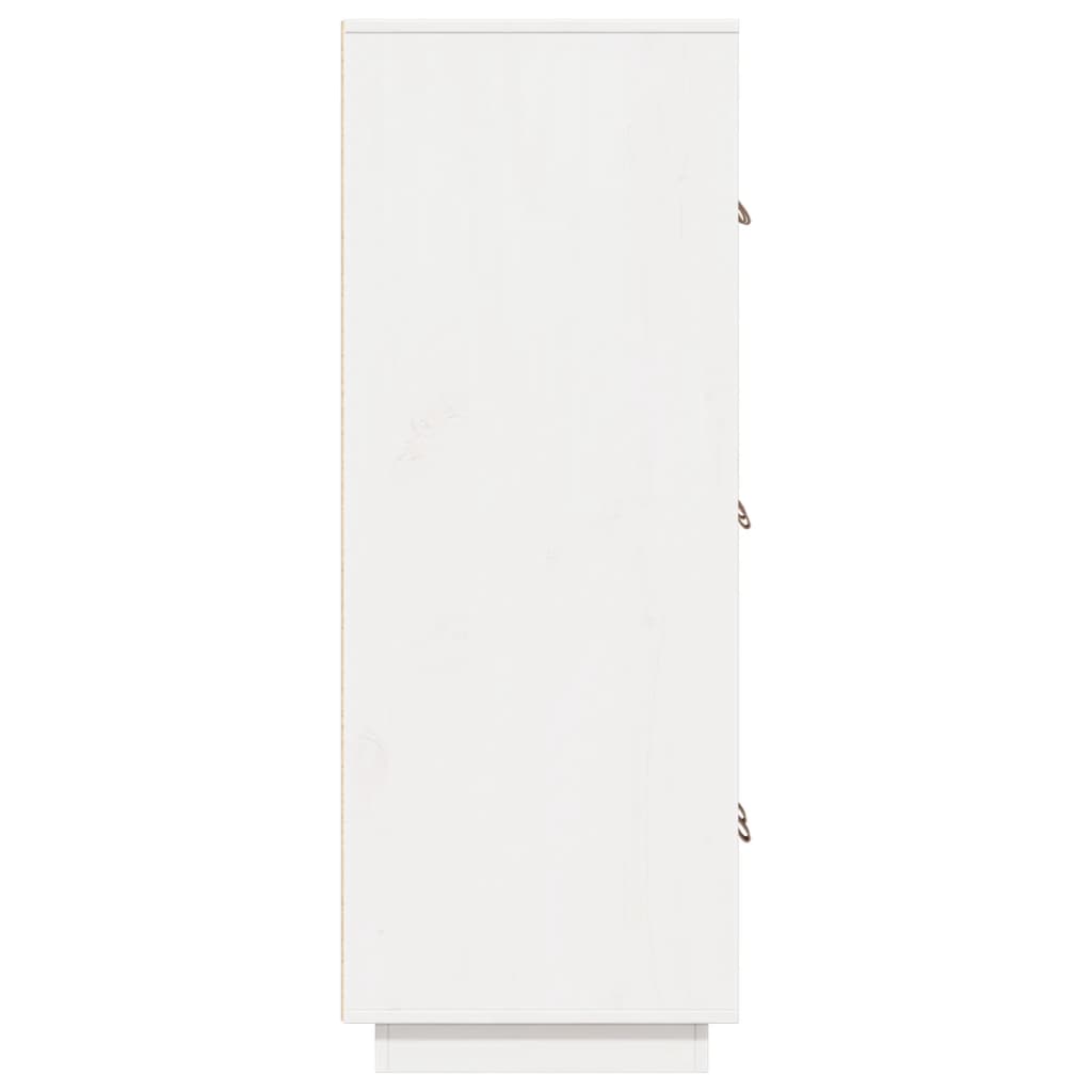 Aparador de madera maciza de pino blanco 67x40x108,5 cm