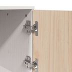 Aparador de madera maciza de pino blanco 67x40x108,5 cm