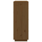 Aparador de madera maciza de pino marrón miel 67x40x108,5 cm