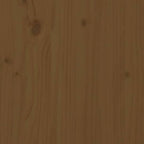 Aparador de madera maciza de pino marrón miel 67x40x108,5 cm