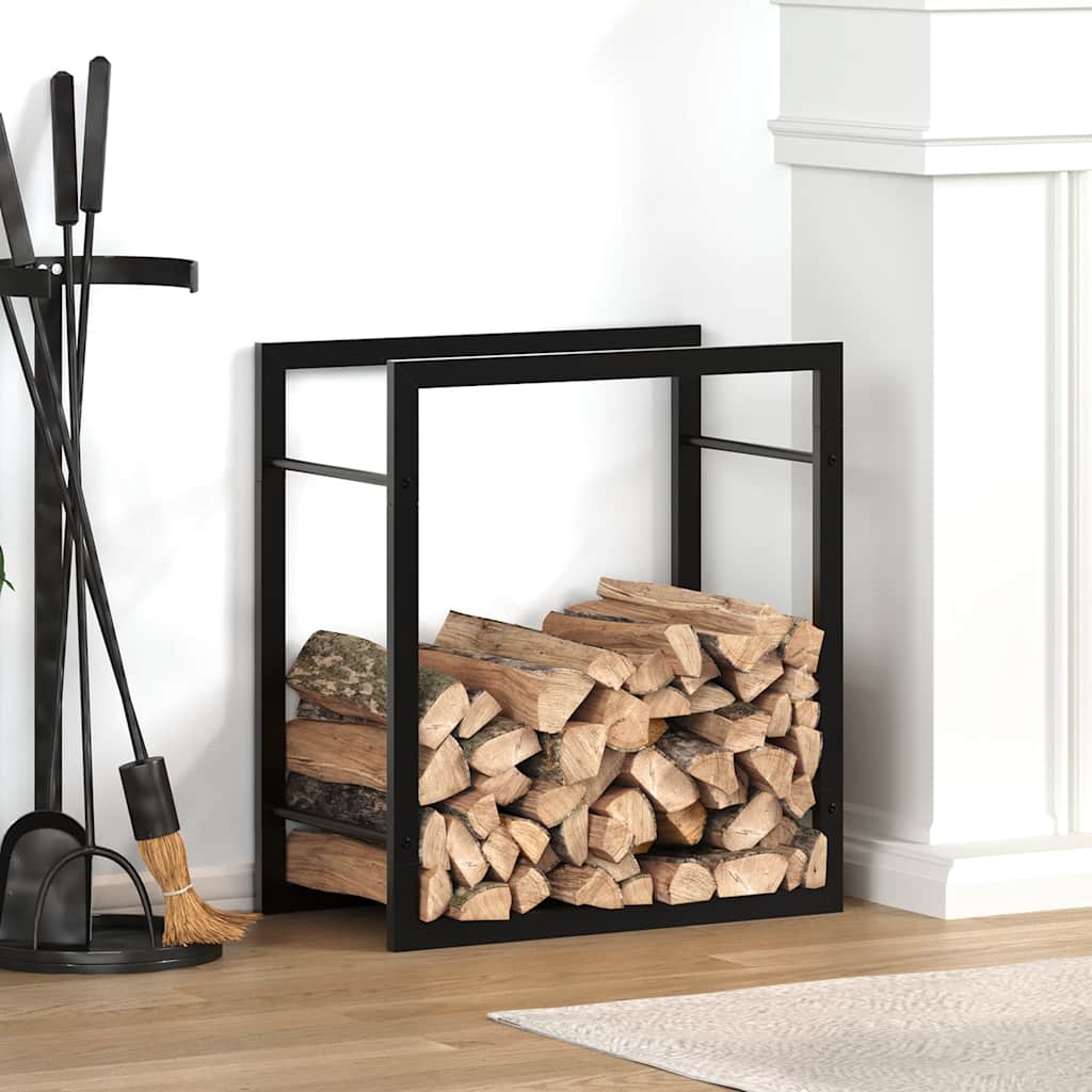 Stainless steel log rack 50x28x132 cm