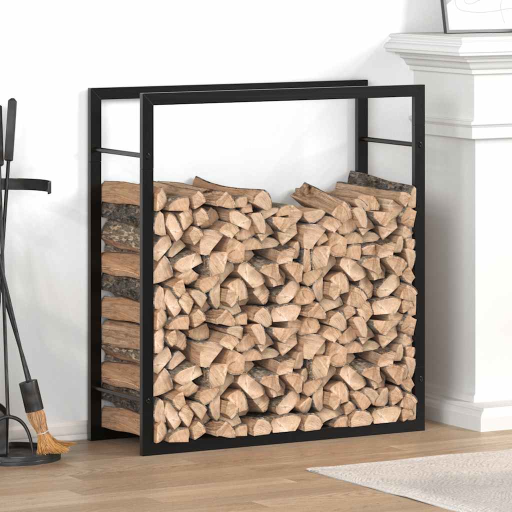 Stainless steel log rack 50x28x132 cm