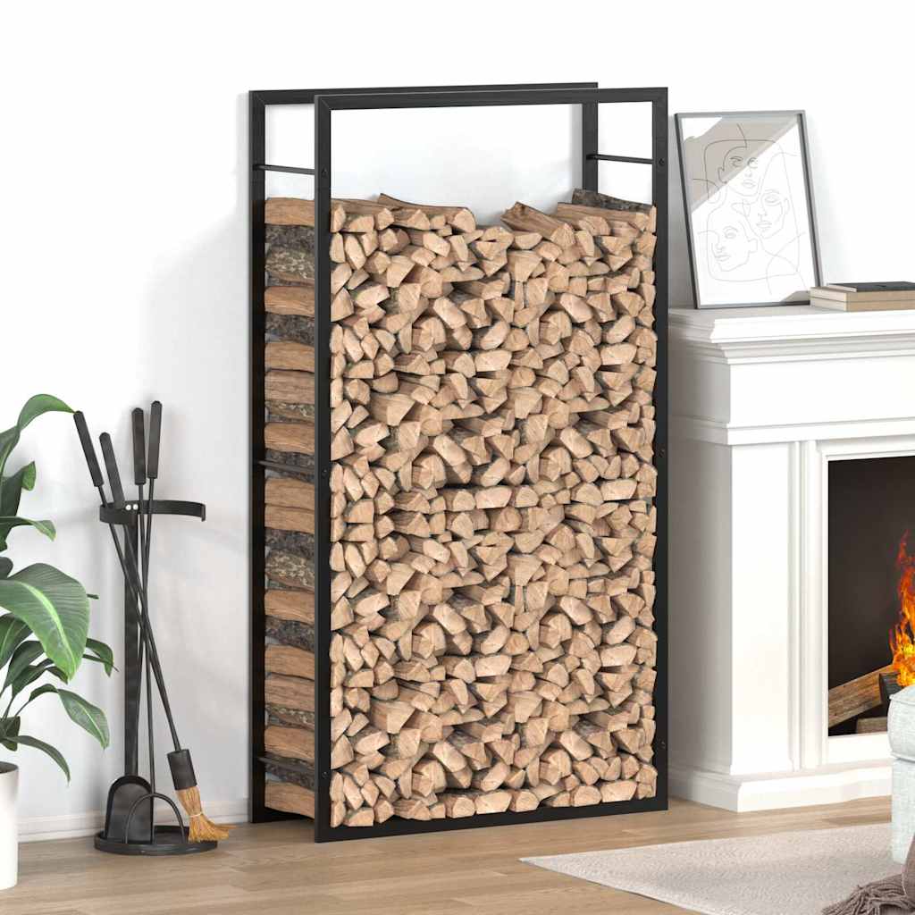 Galvanized steel log rack 100x40x100 cm