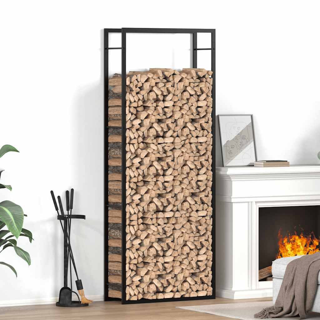 Galvanized steel log rack 100x40x100 cm