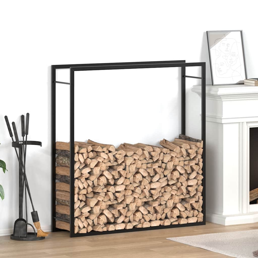 Stainless steel log rack 50x28x132 cm