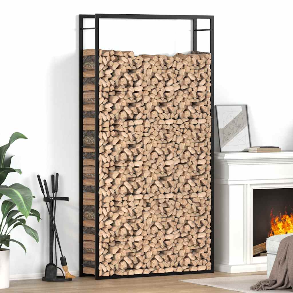 Stainless steel log rack 50x28x132 cm