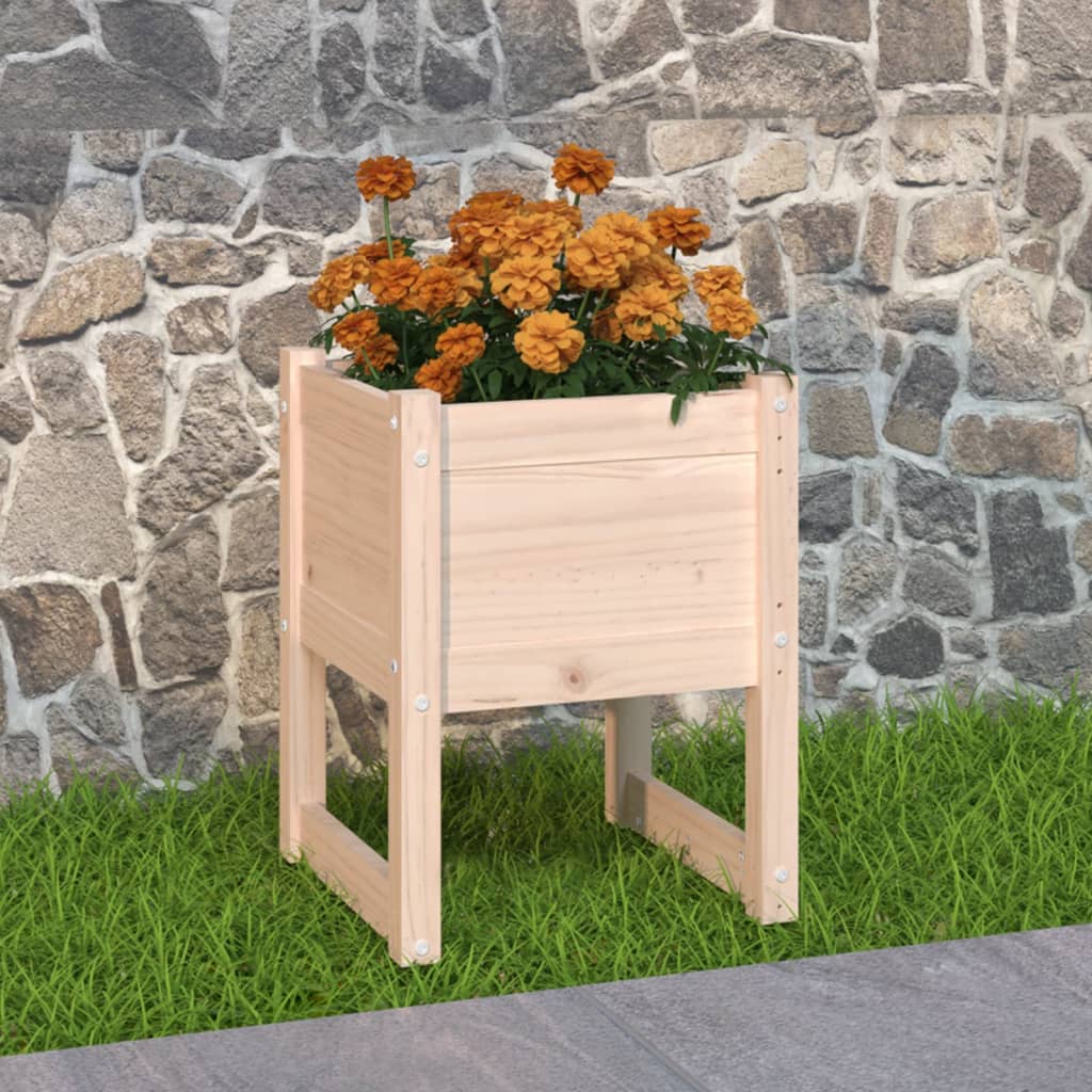Jardinera acero blanco 32x29x75 cm