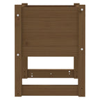 Jardinera 2 uds madera maciza de pino marrón miel 40x40x52,5 cm