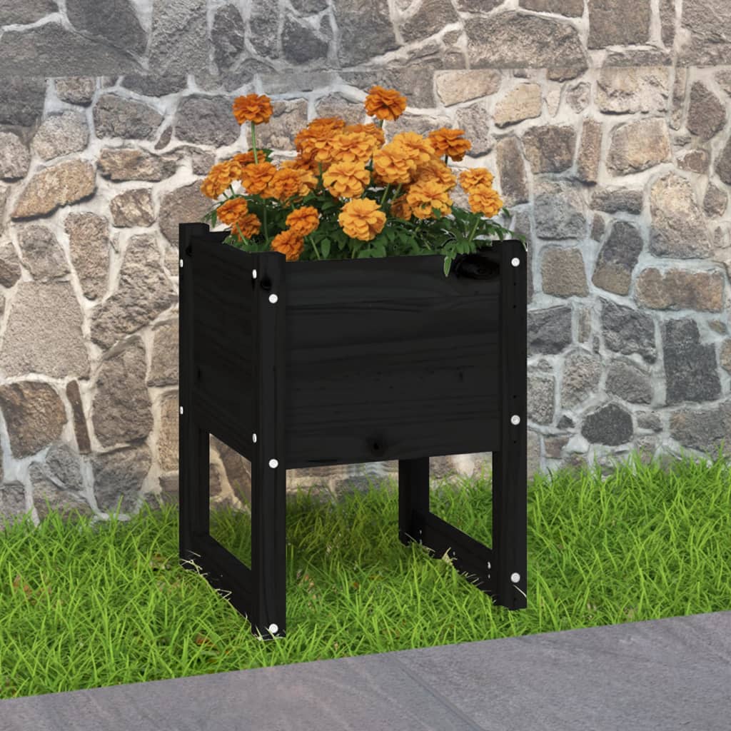 Jardinera acero blanco 32x29x75 cm
