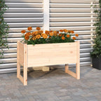 Jardinera acero blanco 32x29x75 cm