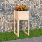 Jardinera acero blanco 32x29x75 cm