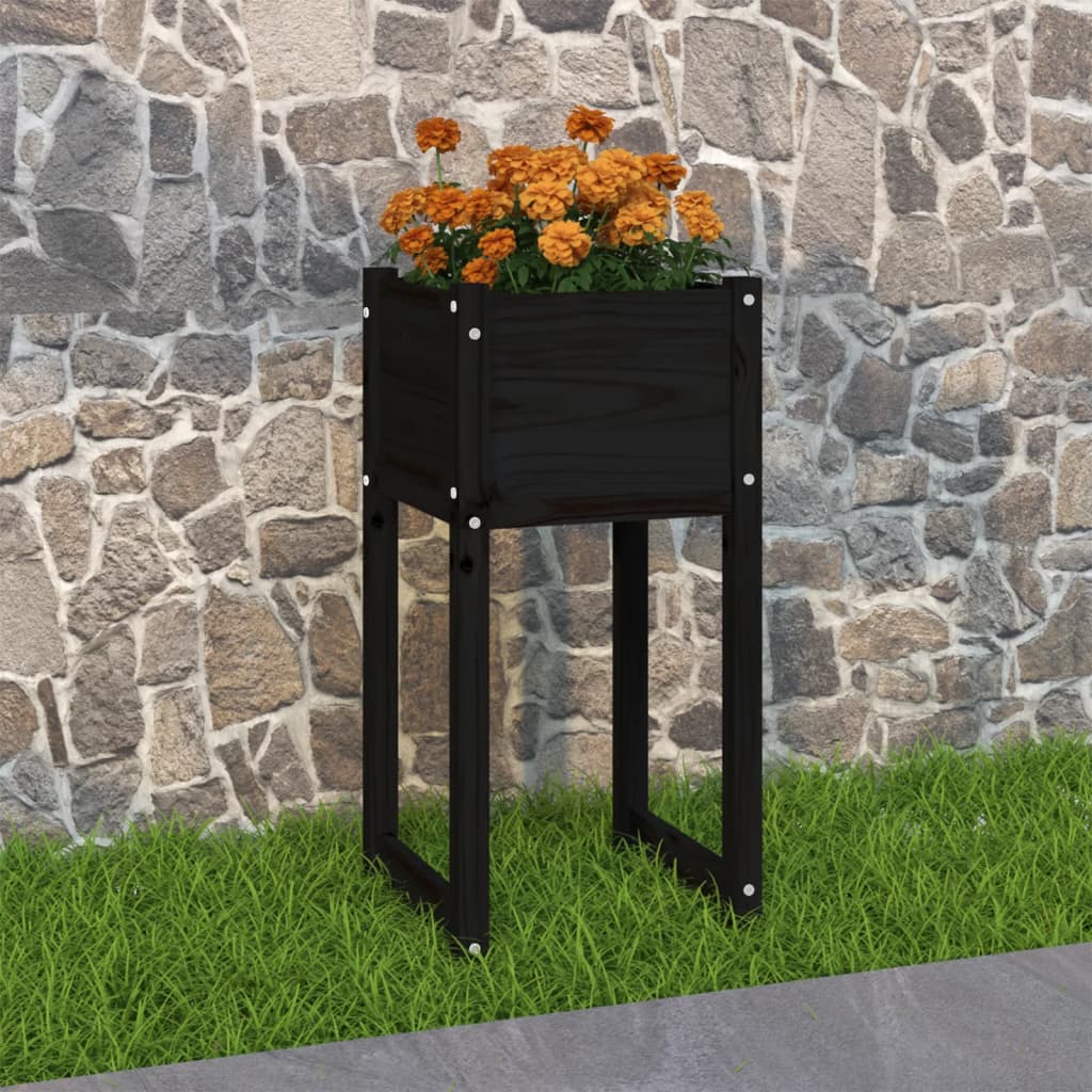 Jardinera acero blanco 32x29x75 cm