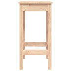 Taburetes altos 2 uds madera maciza de pino 40x40x78 cm