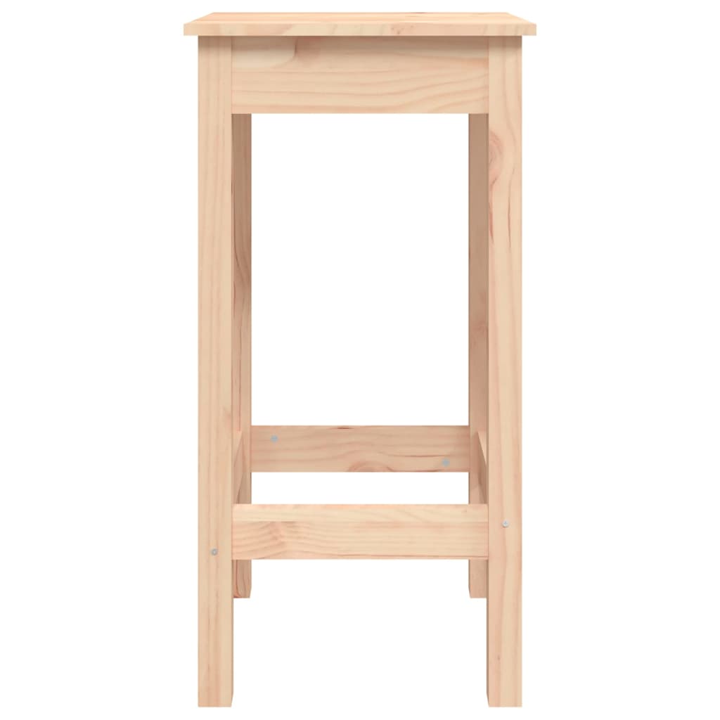 Taburetes altos 2 uds madera maciza de pino 40x40x78 cm