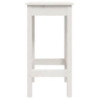 Taburetes altos 2 uds madera maciza de pino blanco 40x40x78 cm