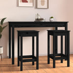 Taburetes altos 2 uds madera maciza de pino gris 40x40x78 cm