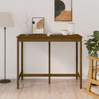 Mesa alta de bar de madera maciza de pino 180x80x110 cm