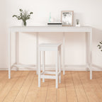 Mesa alta de bar de madera maciza de pino 180x80x110 cm
