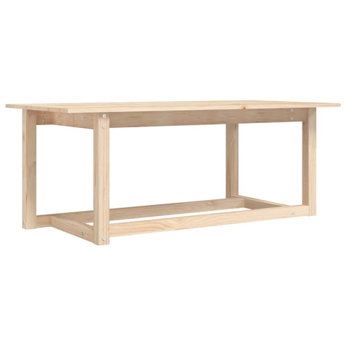 Mesa de centro em madeira de pinho maciça 110x55x45 cm