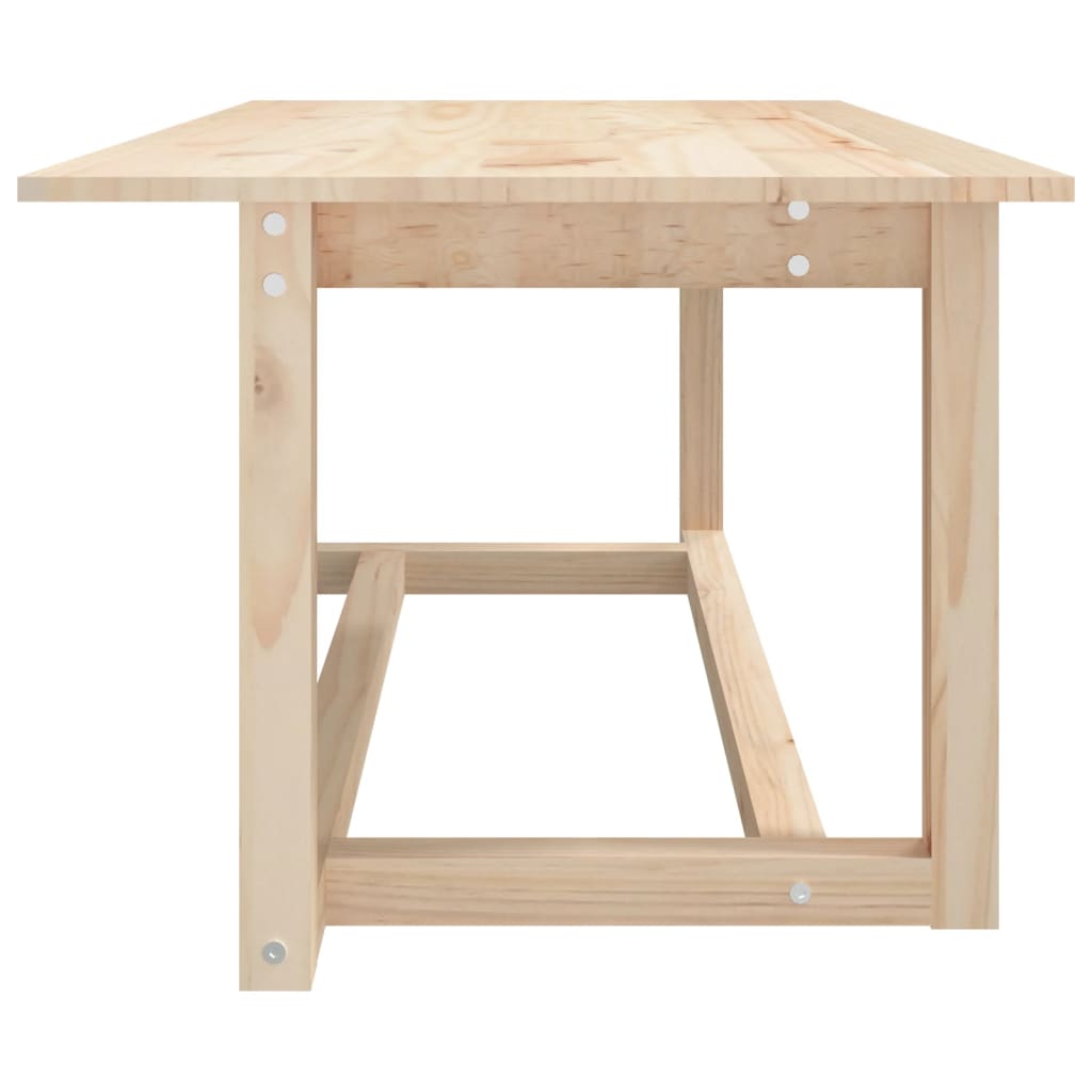 Mesa de centro de madera maciza de pino 110x55x45 cm