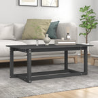 Mesa de centro de madera maciza de pino 110x55x45 cm
