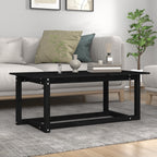 Mesa de centro de madera maciza de pino 110x55x45 cm