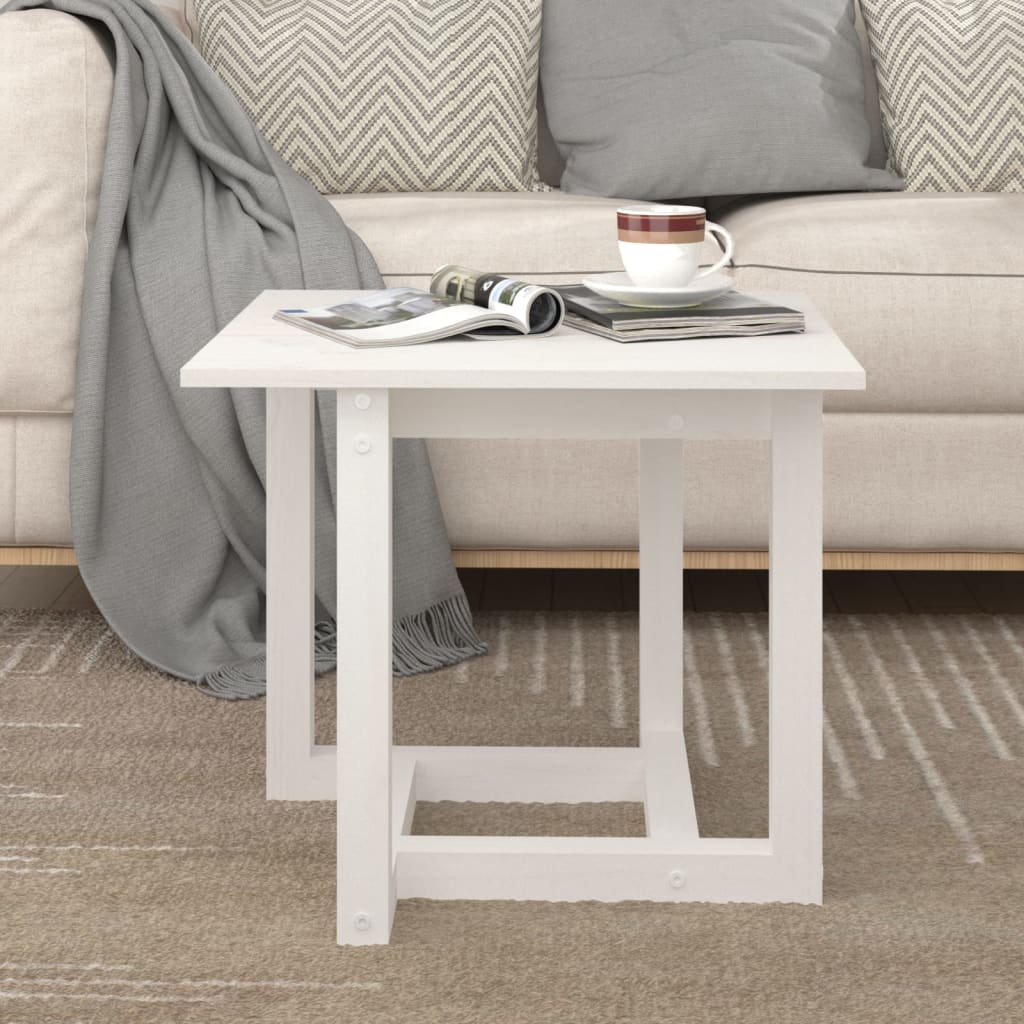 Mesa de centro de madera maciza de pino 110x55x45 cm