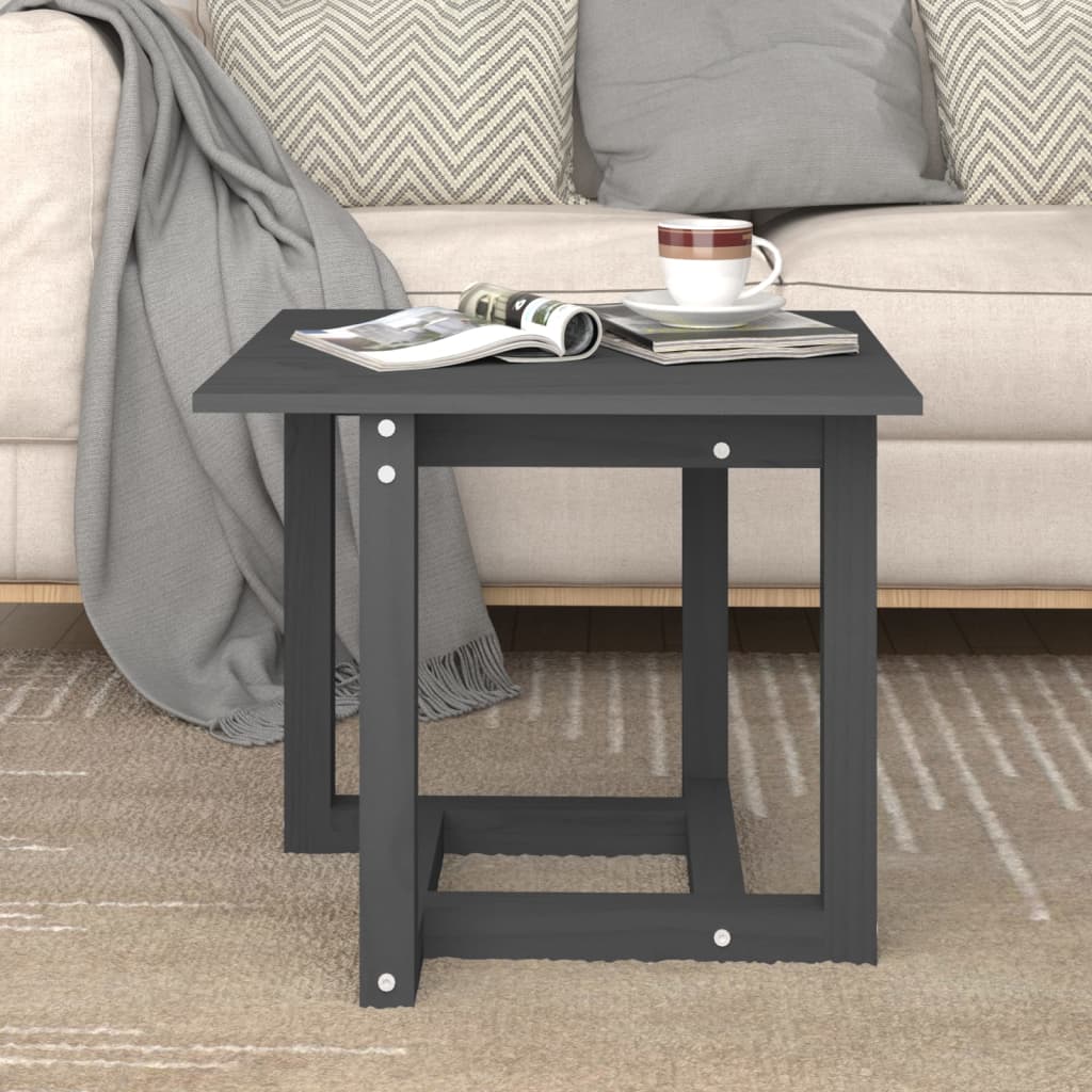 Mesa de centro de madera maciza de pino 110x55x45 cm