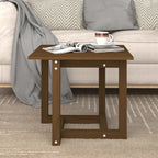 Mesa de centro de madera maciza de pino 110x55x45 cm