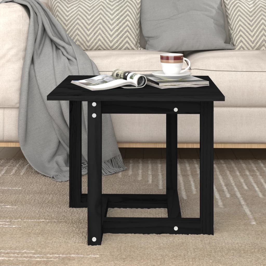 Mesa de centro de madera maciza de pino 110x55x45 cm