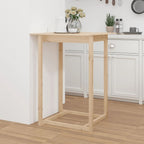 Mesa alta de bar de madera maciza de pino 180x80x110 cm