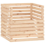Compostador de madera maciza de pino 80x80x78 cm