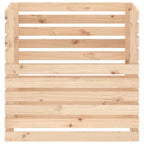 Compostador de madera maciza de pino 80x80x78 cm