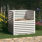 Solid pine wood composter 80x80x78 cm